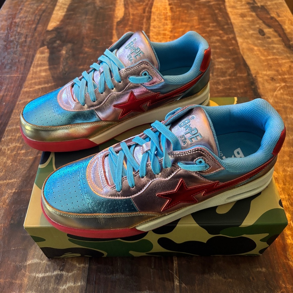 Metallic BAPE Bathing Ape STAs mens 13